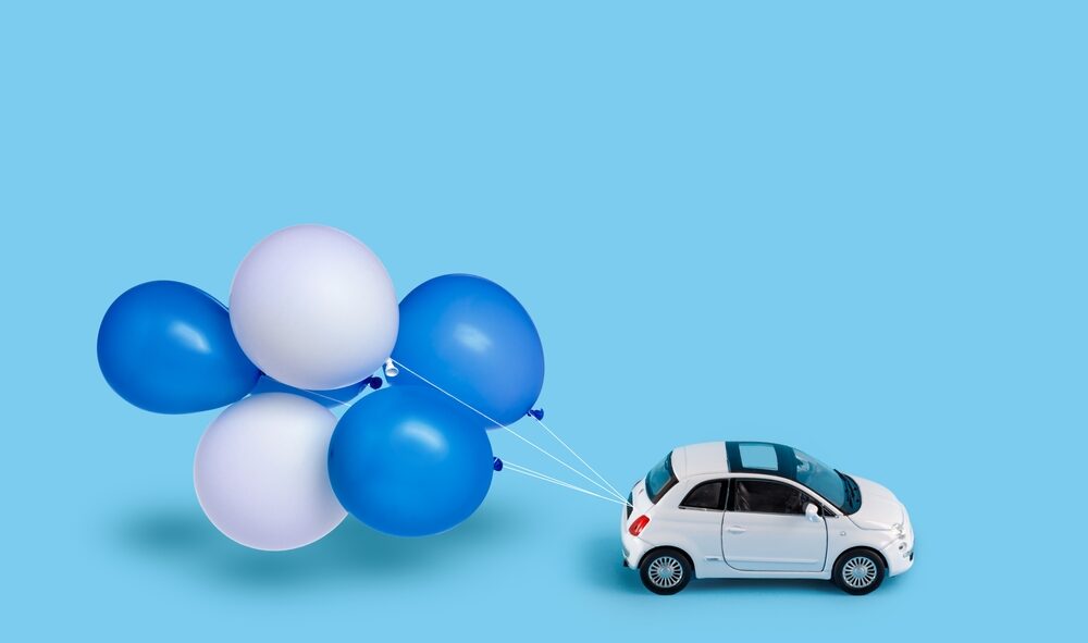 Car with Baloons